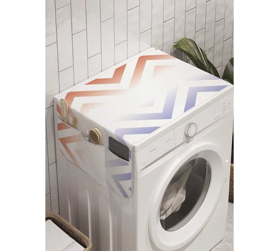 Органайзер для хранения Ambesonne "Зигзаги с градиентом" на стиральную машину, 45x120 см, cwm_8715 1