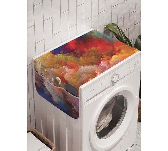 Органайзер для хранения Ambesonne "Небесная палитра" на стиральную машину, 45x120 см, cwm_792 1