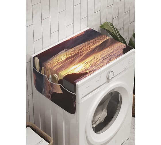 Органайзер для хранения Ambesonne "Солнечный берег" на стиральную машину, 45x120 см, cwm_10261 1