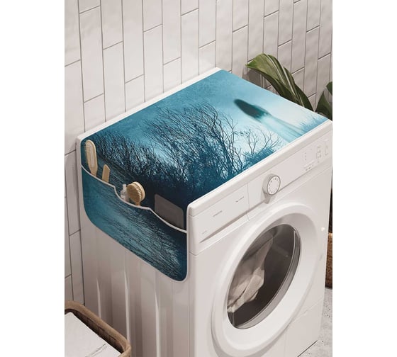 Органайзер для хранения Ambesonne "Ночной маяк" на стиральную машину, 45x120 см, cwm_22080 1