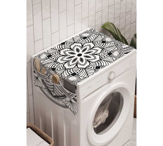 Органайзер для хранения Ambesonne "Забавное сочетание" на стиральную машину, 45x120 см, cwm_21226 1