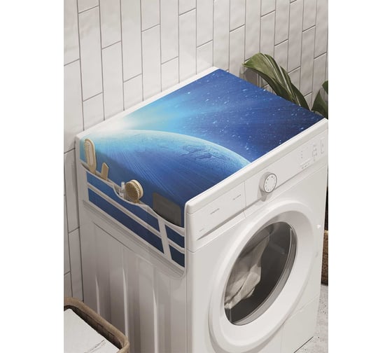 Органайзер для хранения Ambesonne "Окно в космос" на стиральную машину, 45x120 см, cwm_8101 1