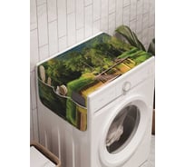 Органайзер для хранения Ambesonne "Кривой мост" на стиральную машину, 45x120 см, cwm_12131