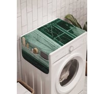 Органайзер для хранения Ambesonne "Зеленое окно" на стиральную машину, 45x120 см, cwm_22089