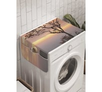 Органайзер для хранения Ambesonne "Жизнь на краю света" на стиральную машину, 45x120 см, cwm_8104