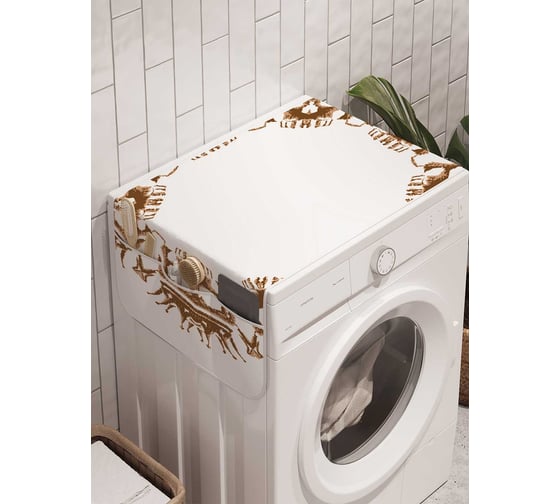 Органайзер для хранения Ambesonne "Царские черепа" на стиральную машину, 45x120 см, cwm_21223 1