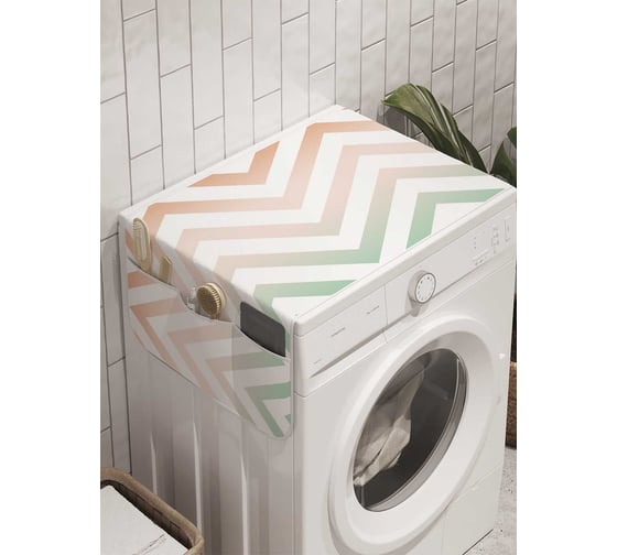 Органайзер для хранения Ambesonne "Зигзаги с градиентом" на стиральную машину, 45x120 см, cwm_8714 1