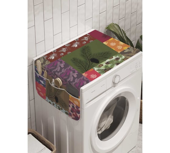 Органайзер для хранения Ambesonne "Сосновая фантазия" на стиральную машину, 45x120 см, cwm_8151 1