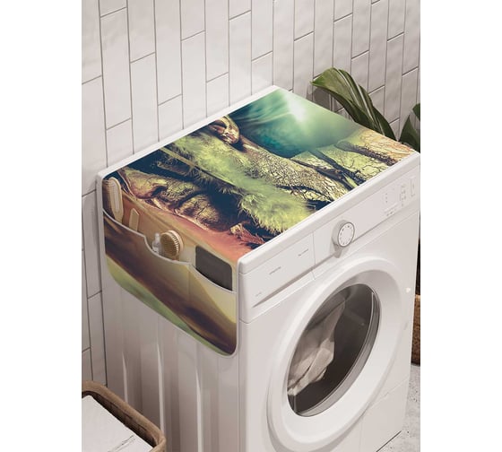 Органайзер для хранения Ambesonne "Вождь природы" на стиральную машину, 45x120 см, cwm_22175 1