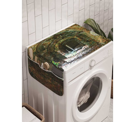 Органайзер для хранения Ambesonne "Заросший коридор" на стиральную машину, 45x120 см, cwm_19836 1