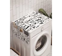 Органайзер для хранения Ambesonne "Коллектив котов" на стиральную машину, 45x120 см, cwm_18655