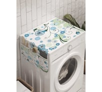 Органайзер для хранения Ambesonne "Зимние завитки" на стиральную машину, 45x120 см, cwm_8124