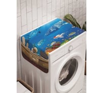 Органайзер для хранения Ambesonne "Окно в подводный мир" на стиральную машину, 45x120 см, cwm_7097