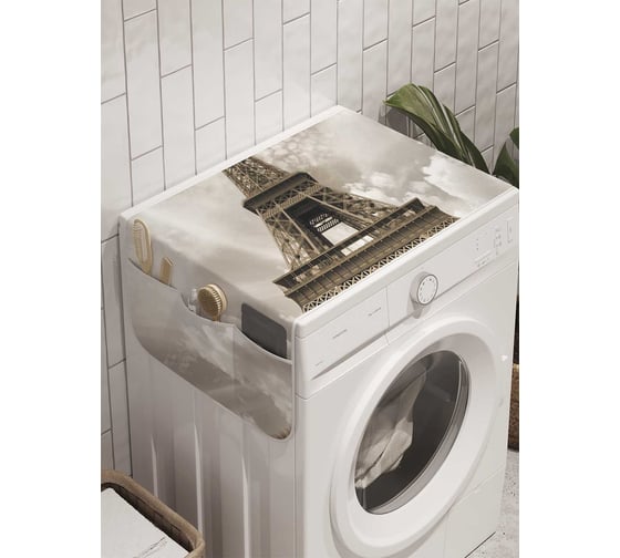 Органайзер для хранения Ambesonne "Винтажная Эйфелева башня" на стиральную машину, 45x120 см, cwm_8635 1