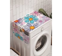 Органайзер для хранения Ambesonne "Цветочные узоры" на стиральную машину, 45x120 см, cwm_13639