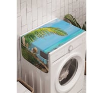 Органайзер для хранения Ambesonne "Береговая история" на стиральную машину, 45x120 см, cwm_10345