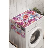 Органайзер для хранения Ambesonne "Цветочная история" на стиральную машину, 45x120 см, cwm_8083