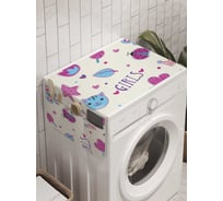 Органайзер для хранения Ambesonne "Девичьи штучки" на стиральную машину, 45x120 см, cwm_11989