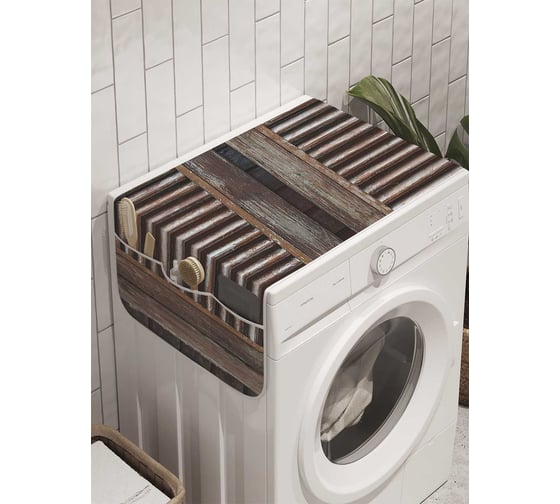 Органайзер для хранения Ambesonne "Вход в салун" на стиральную машину, 45x120 см, cwm_10242 1