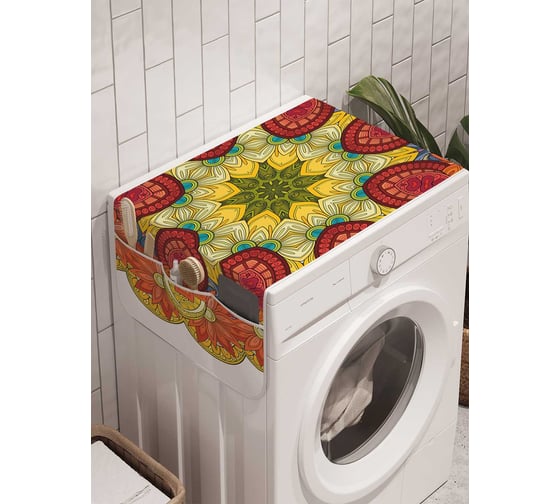 Органайзер для хранения Ambesonne "Иллюзия цветка" на стиральную машину, 45x120 см, cwm_21217 1