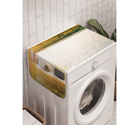 Органайзер для хранения Ambesonne "Любопытный лебедь" на стиральную машину, 45x120 см, cwm_18479 1