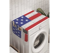 Органайзер для хранения Ambesonne "Вышитый американский флаг" на стиральную машину, 45x120 см, cwm_10162
