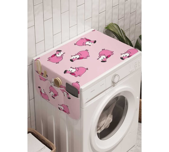 Органайзер для хранения Ambesonne "Выгул хрюшек" на стиральную машину, 45x120 см, cwm_10419 1