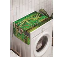 Органайзер для хранения Ambesonne "Мостовые цветы" на стиральную машину, 45x120 см, cwm_10395