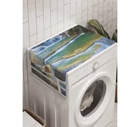 Органайзер для хранения Ambesonne "Водопадное окно" на стиральную машину, 45x120 см, cwm_8000