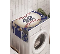 Органайзер для хранения Ambesonne "Монограма 42 на бейсбольном мяче" на стиральную машину, 45x120 см, cwm_5353