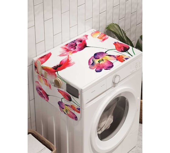 Органайзер для хранения Ambesonne "Цветы жизни" на стиральную машину, 45x120 см, cwm_17735 1