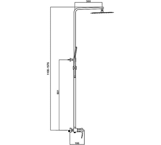 Душевая стойка Gappo G2407-20