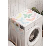 Органайзер для хранения Ambesonne "Райские бабочки" на стиральную машину, 45x120 см, cwm_18338