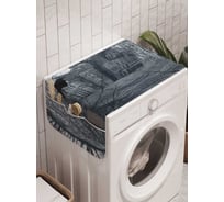 Органайзер для хранения Ambesonne "Заброшенный замок" на стиральную машину, 45x120 см, cwm_4599