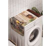 Органайзер для хранения Ambesonne "Старинная дверь" на стиральную машину, 45x120 см, cwm_18000