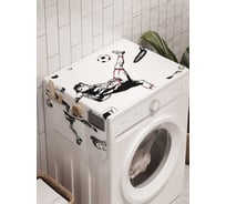 Органайзер для хранения Ambesonne "Игры с мячами" на стиральную машину, 45x120 см, cwm_18164