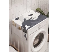 Органайзер для хранения Ambesonne "Панда не спит" на стиральную машину, 45x120 см, cwm_18129