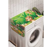 Органайзер для хранения Ambesonne "Радостные обезьянки" на стиральную машину, 45x120 см, cwm_18146