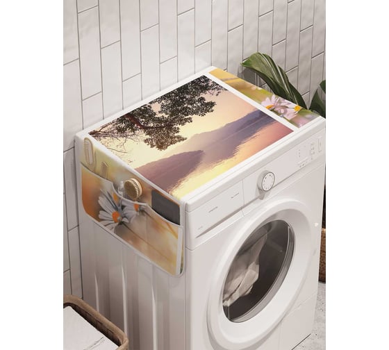 Органайзер для хранения Ambesonne "Красота весны" на стиральную машину, 45x120 см, cwm_18445 1