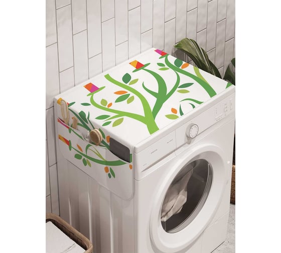 Органайзер для хранения Ambesonne "Свечи на ветках" на стиральную машину, 45x120 см, cwm_6757 1