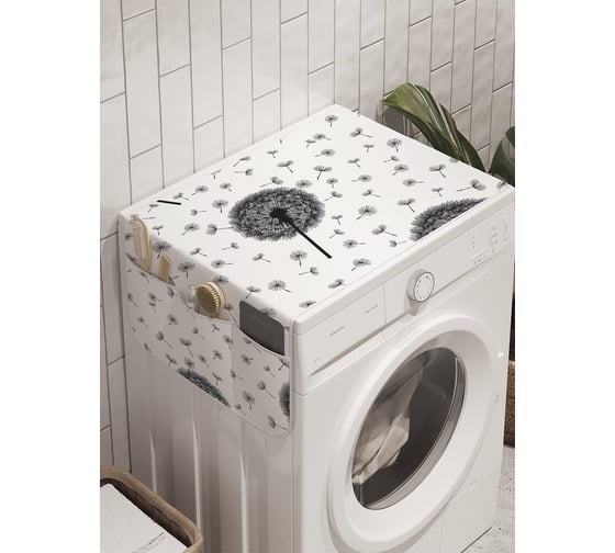 Органайзер для хранения Ambesonne "Летящие одуванчики" на стиральную машину, 45x120 см, cwm_18107 1