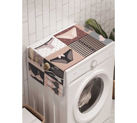 Органайзер для хранения Ambesonne "Женское белье" на стиральную машину, 45x120 см, cwm_4264 1