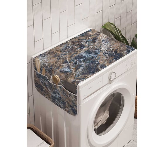 Органайзер для хранения Ambesonne "Мраморная поверхность" на стиральную машину, 45x120 см, cwm_6821 1