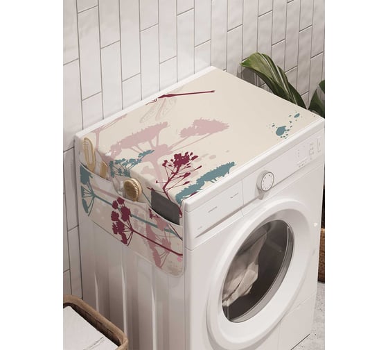 Органайзер для хранения Ambesonne "Красочный укроп" на стиральную машину, 45x120 см, cwm_18348 1