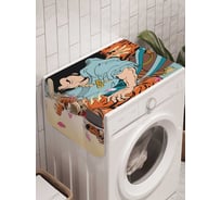 Органайзер для хранения Ambesonne "Сражение с тигром" на стиральную машину, 45x120 см, cwm_18282
