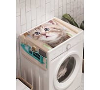 Органайзер для хранения Ambesonne "Кошачий дом" на стиральную машину, 45x120 см, cwm_7712