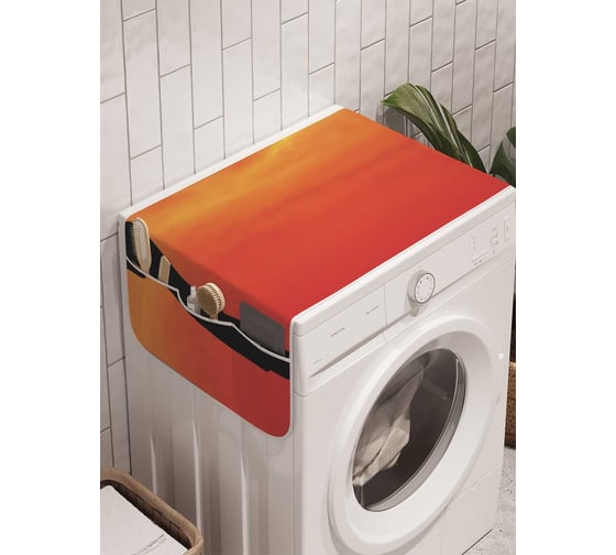 Органайзер для хранения Ambesonne "Игра в гольф на закате" на стиральную машину, 45x120 см, cwm_6606 1