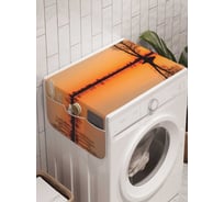 Органайзер для хранения Ambesonne "Озерный пейзаж" на стиральную машину, 45x120 см, cwm_18440