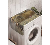 Органайзер для хранения Ambesonne "Заброшенная хижина в пустыне" на стиральную машину, 45x120 см, cwm_4601