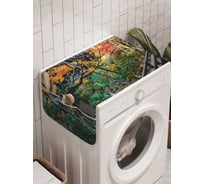 Органайзер для хранения Ambesonne "Дом окружен лесом" на стиральную машину, 45x120 см, cwm_17887